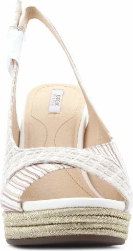 Këpucë me takë Geox femra, bezhë/ari