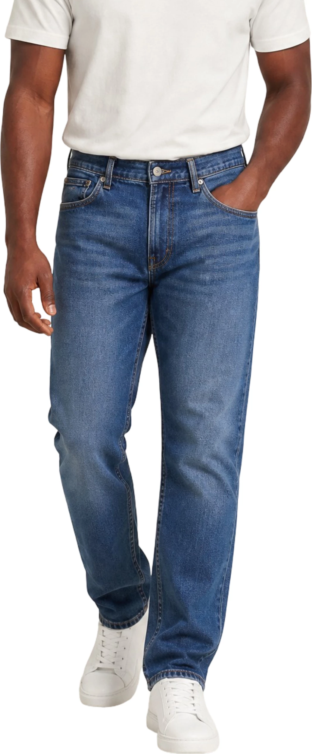 Pantallona xhinse për meshkuj Tommy Hilfiger Jeans Ryan Slim Str DM0DM23363, denim blu