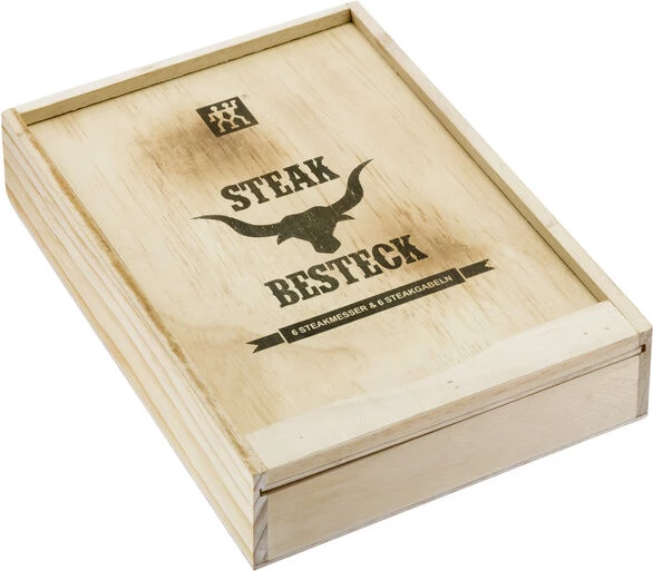 Set 12 copë thikë dhe pirunj për steak - Zwilling