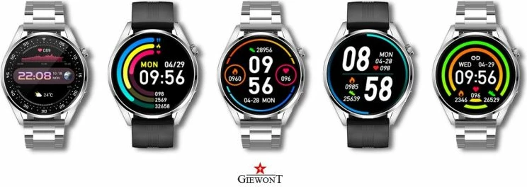 Smartwatch Giewont për meshkuj, argjendi