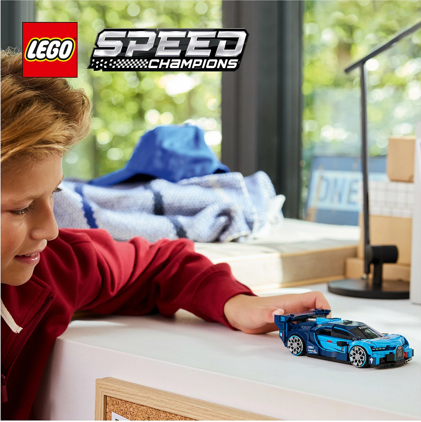 Set ndërtimi LEGO Speed Champions Bugatti Vision Gran Turismo 77253, 284 copë, 9+, kaltër
