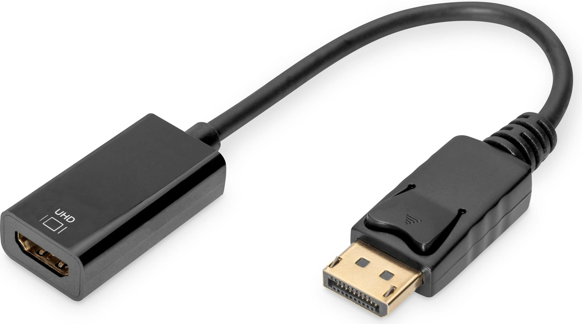 Adapter DisplayPort në HDMI Digitus, 0.2m, 4K, i zi