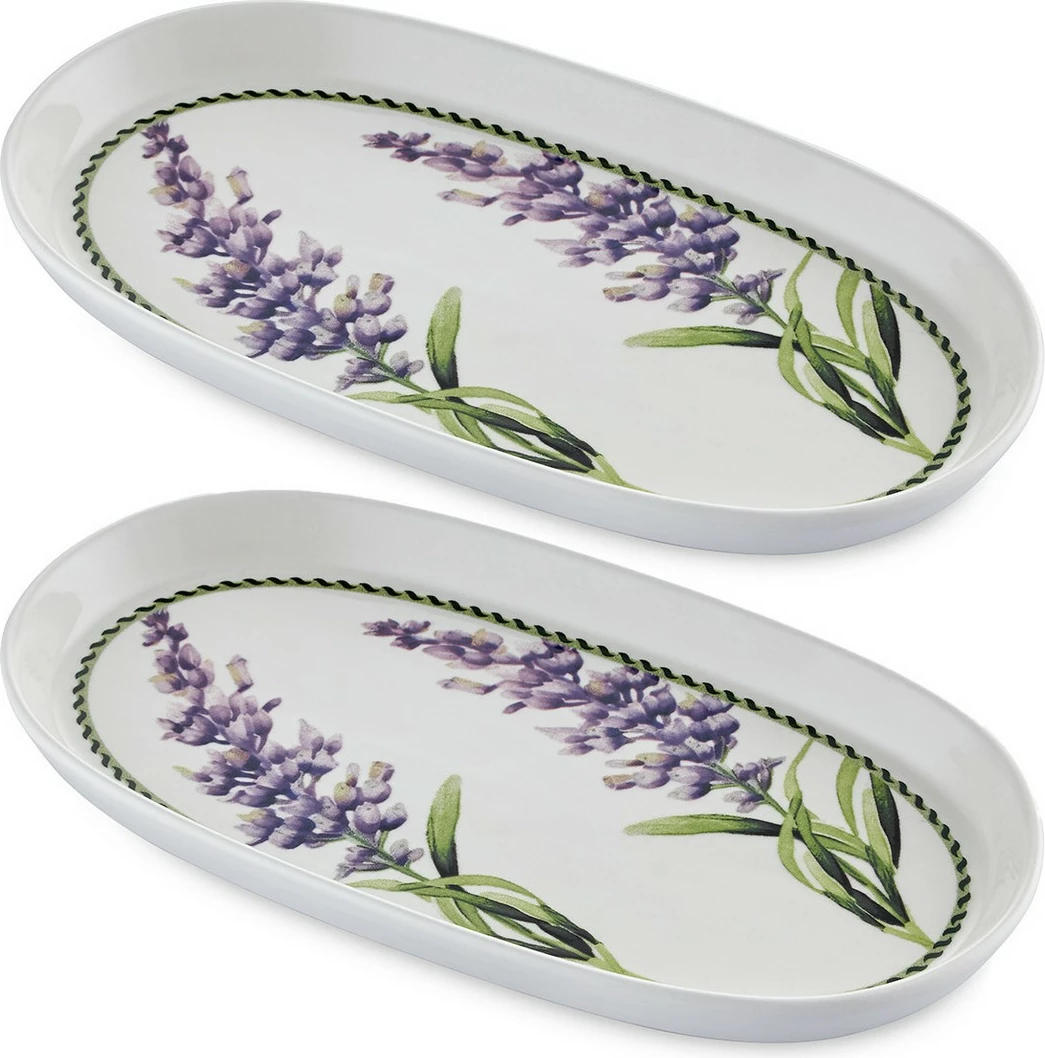 Set pjatash servirëse (2 copë), Hermia, ngjyrë lejla, PRC0011