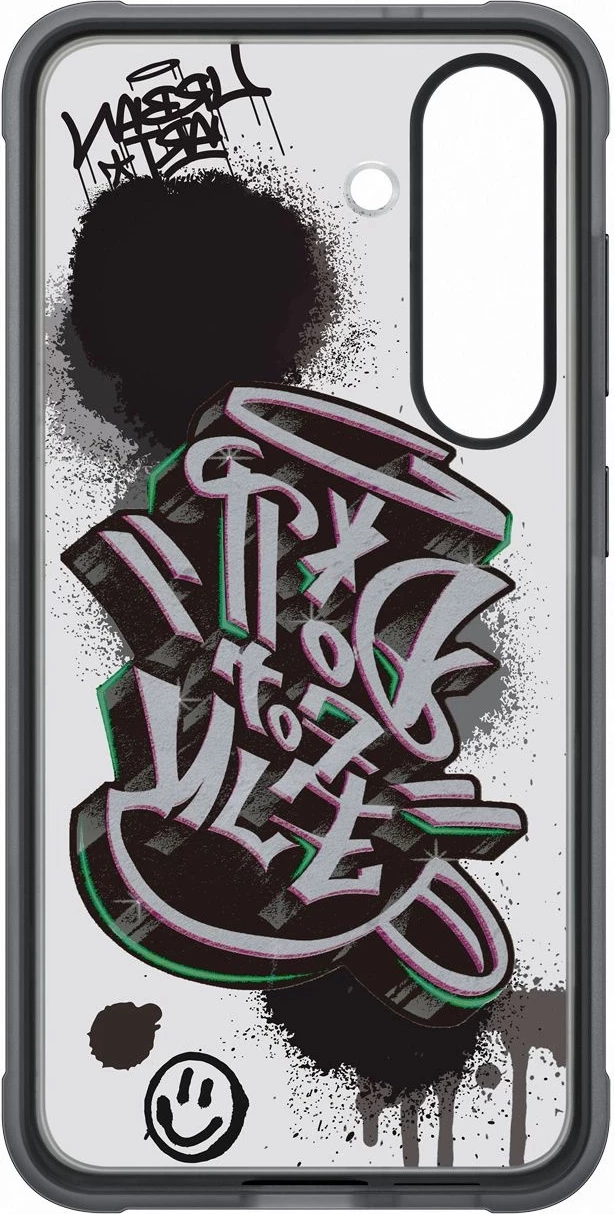 Mbështjellës Samsung Flipsuit Case Rugged EF-JS936CBEGWW për Galaxy S25+, i zi, me dy kapakë të ndërrueshëm