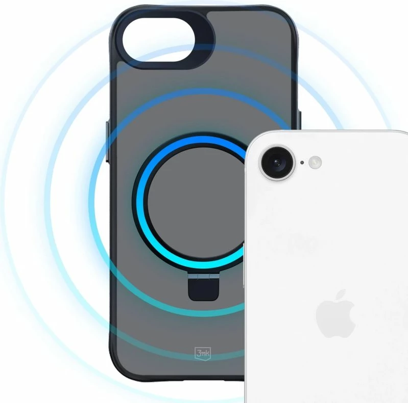 Mbrojtëse telefoni 3mk Smoke Case Mag&Stand për iPhone 16E, e zezë