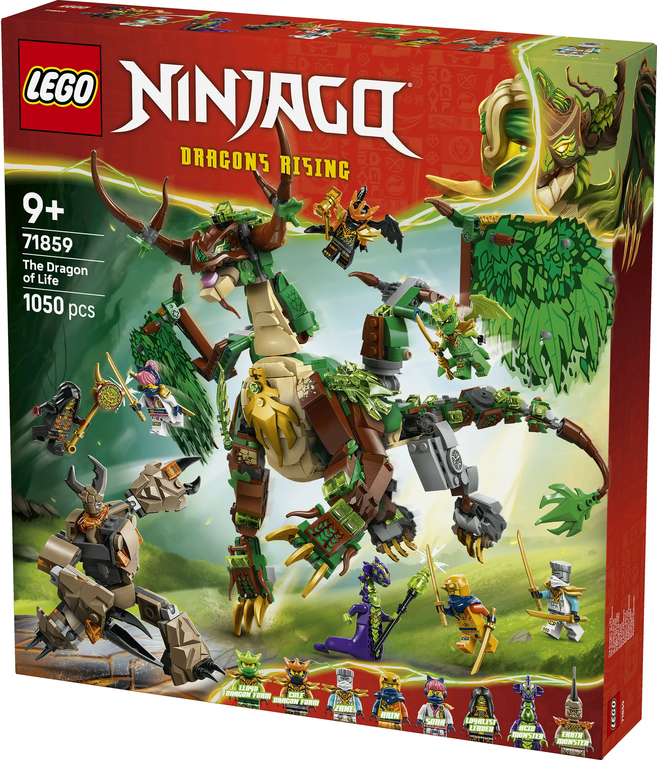 Set ndërtimi LEGO NINJAGO 71859 The Dragon of Life, 1050 copë, multikolor