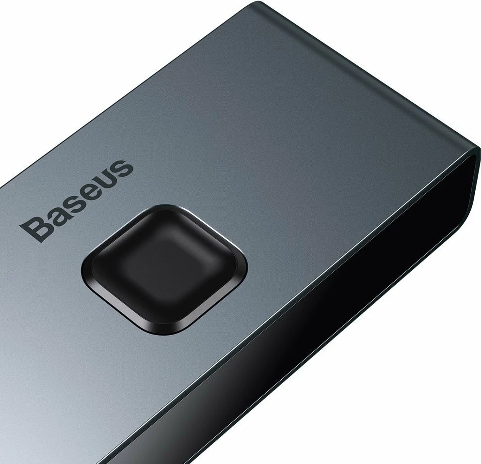 Switch HDMI Baseus CAHUB-BC0G, 2x HDMI, 4K/30Hz, Gri