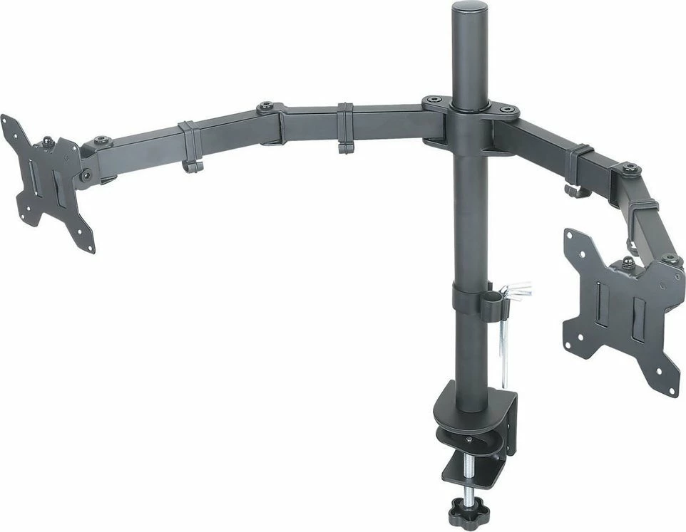 Mbajtës tavoline për 2 monitorë Art L-02N 13"-27", i zi
