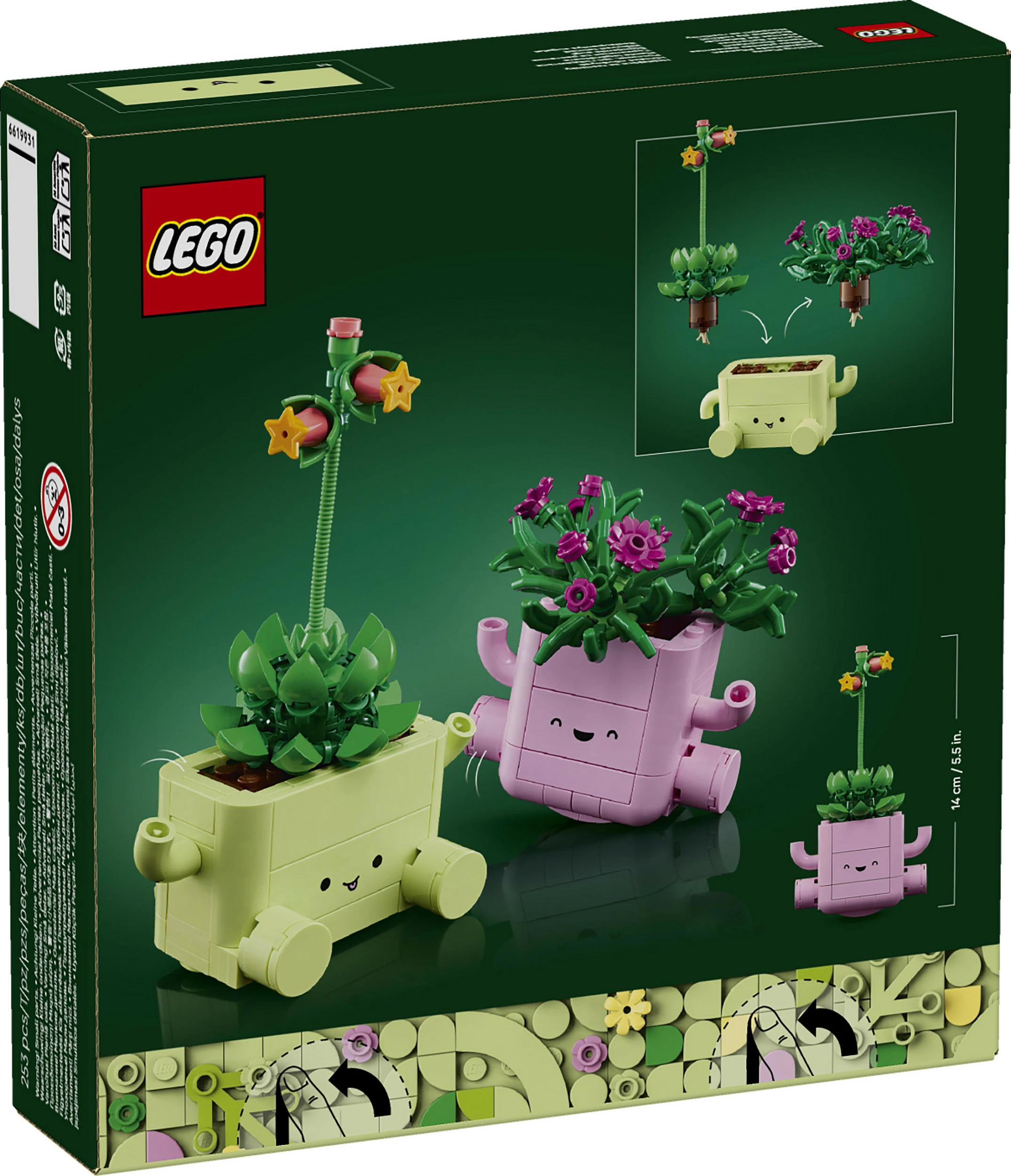 Set LEGO Botanicals Rocking Plants 11506, 253 copë, multikolor