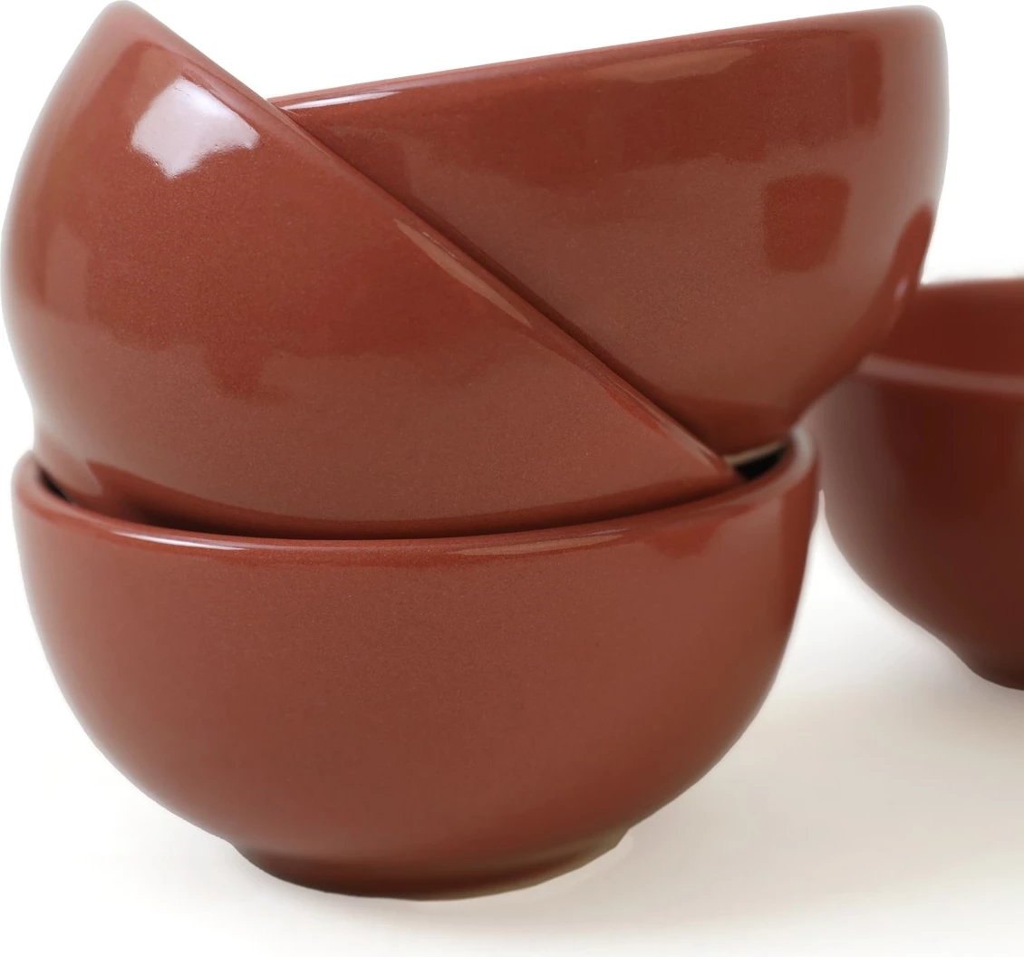 Set tasash qeramike, 6 copë, ngjyrë e kuqe tjegulle, Hermia Concept, X00017481