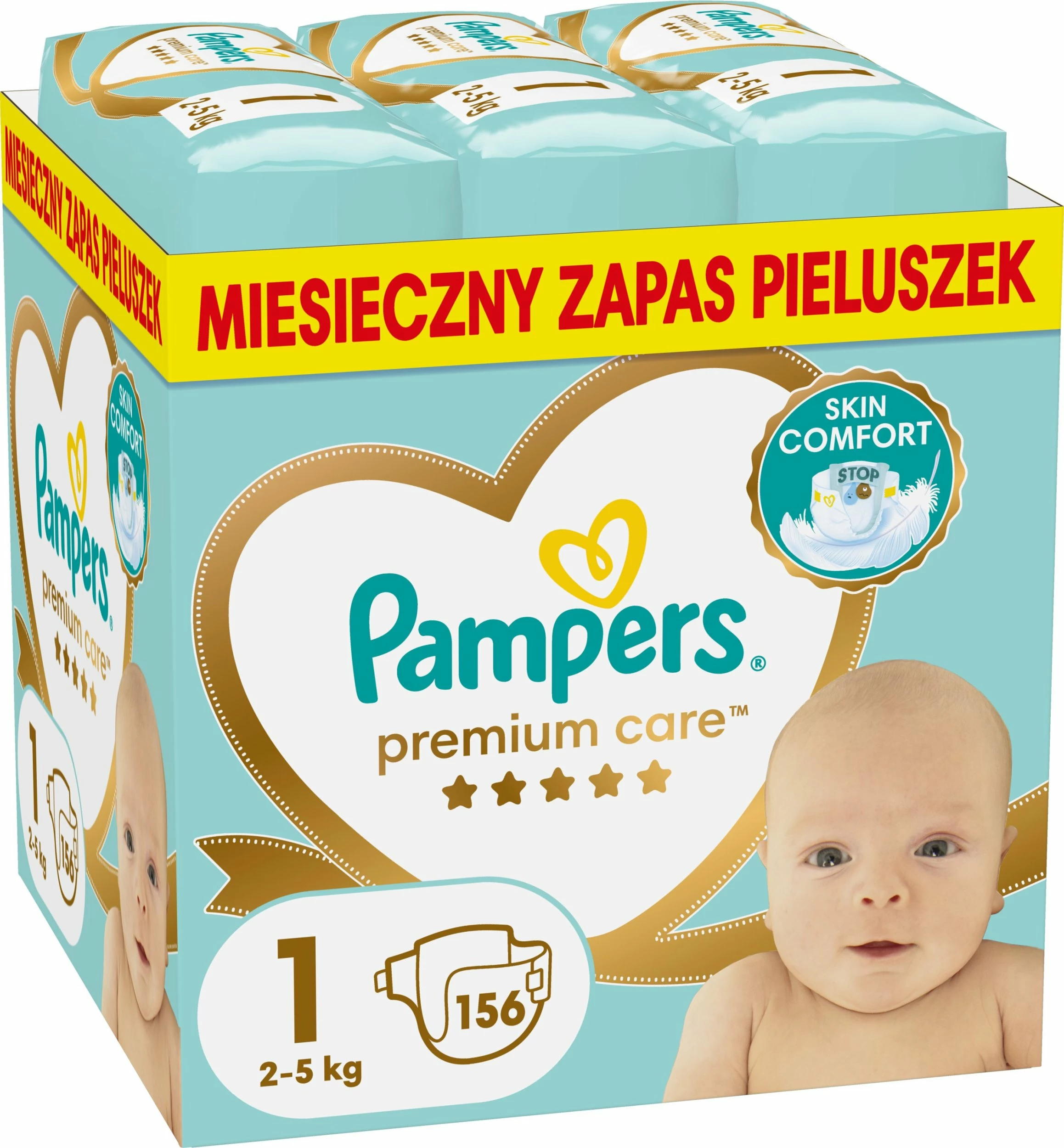 Pelenë Pampers Premium Care Nr.1 2-5 kg 156 copë