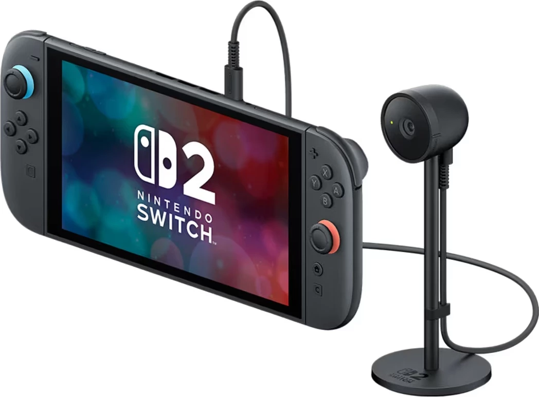 Kamerë Nintendo Switch 2, Nintendo, Switch 2 Camera, USB-C, wide-angle, me shutter privatësie, e zezë, me kabllo USB-C