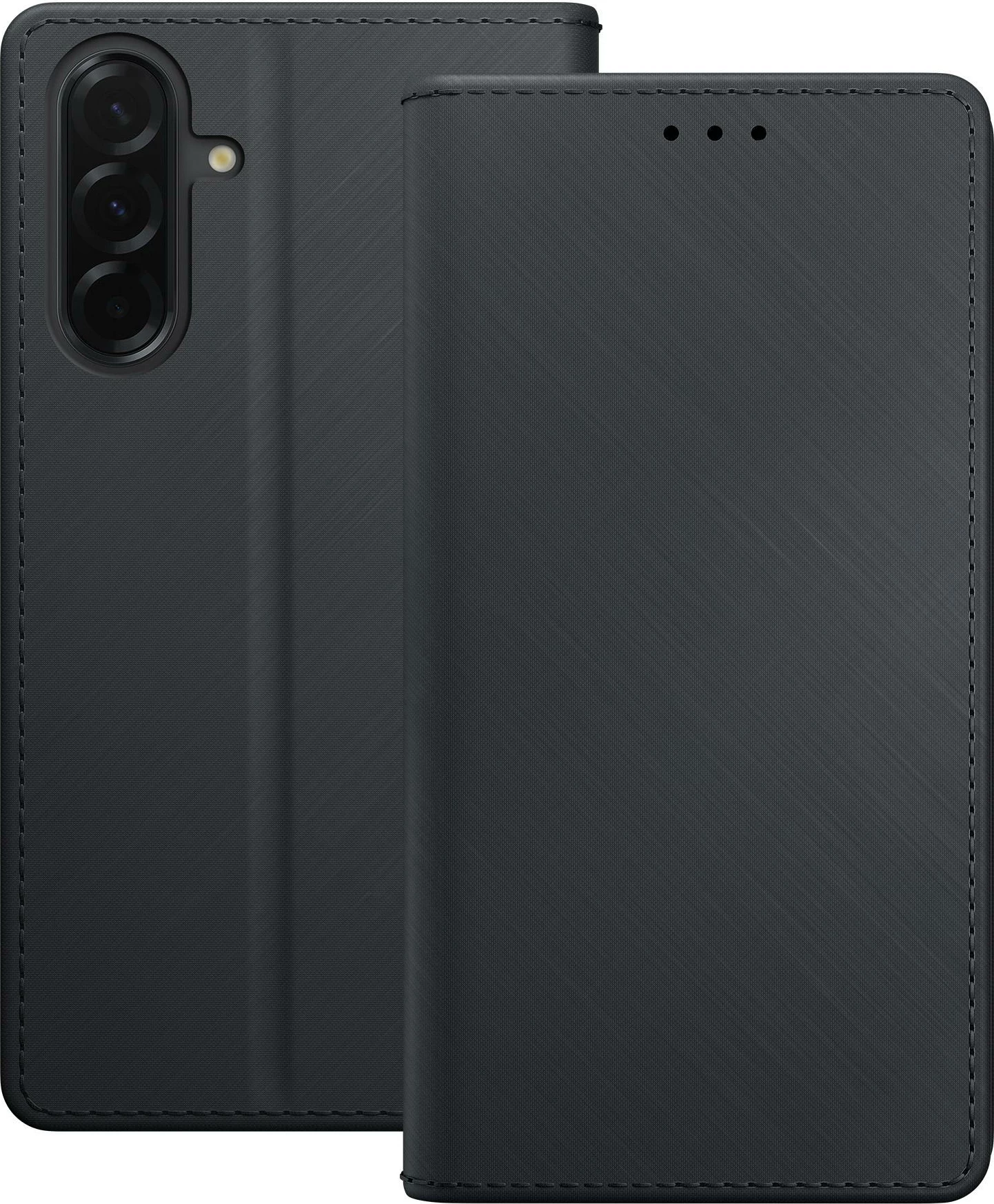 Mbështjellës me kuletë 3mk Wallet Case për Samsung Galaxy A37, mbyllje magnetike, 3 x xhepa kartelash, funksion stand, i zi, në kuti