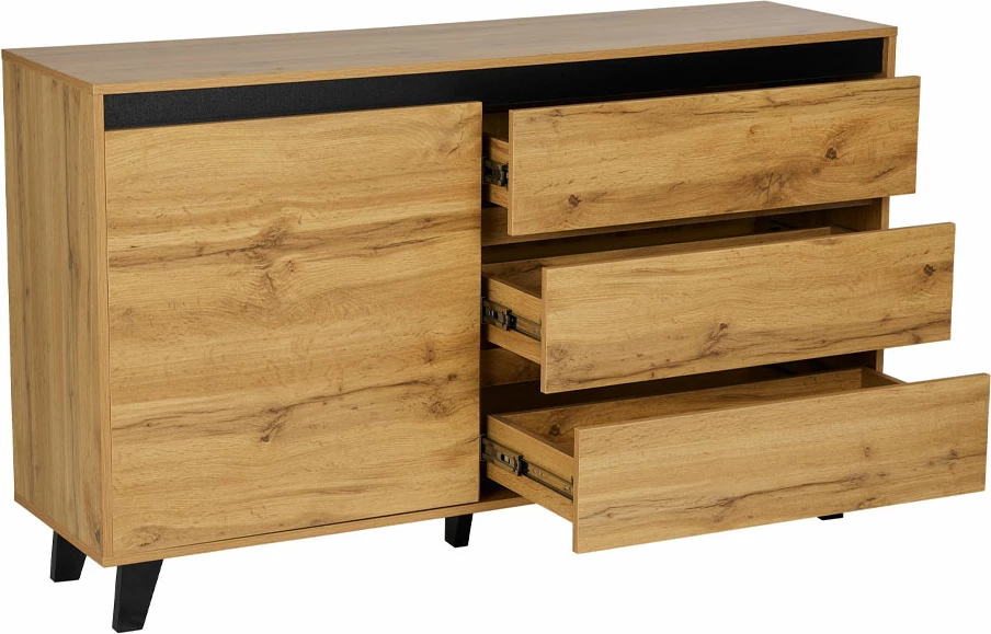 Bufe Arabica, sonoma e zezë, 138x38x83