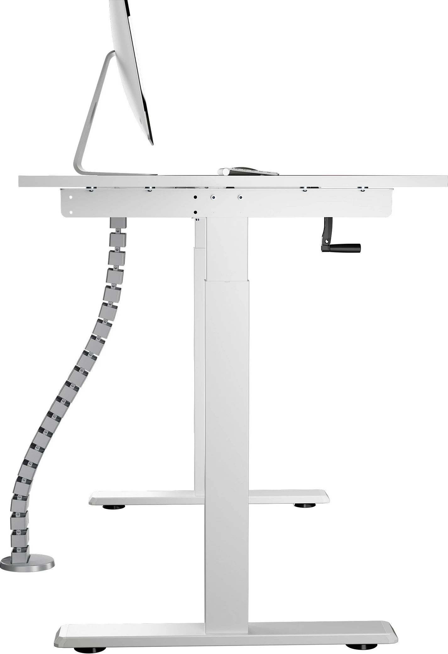Menaxhues kabllosh EQUIP 650860 Deluxe, shtyllë modulare për tavolinë, 1.3 m, alumin/ABS, gri