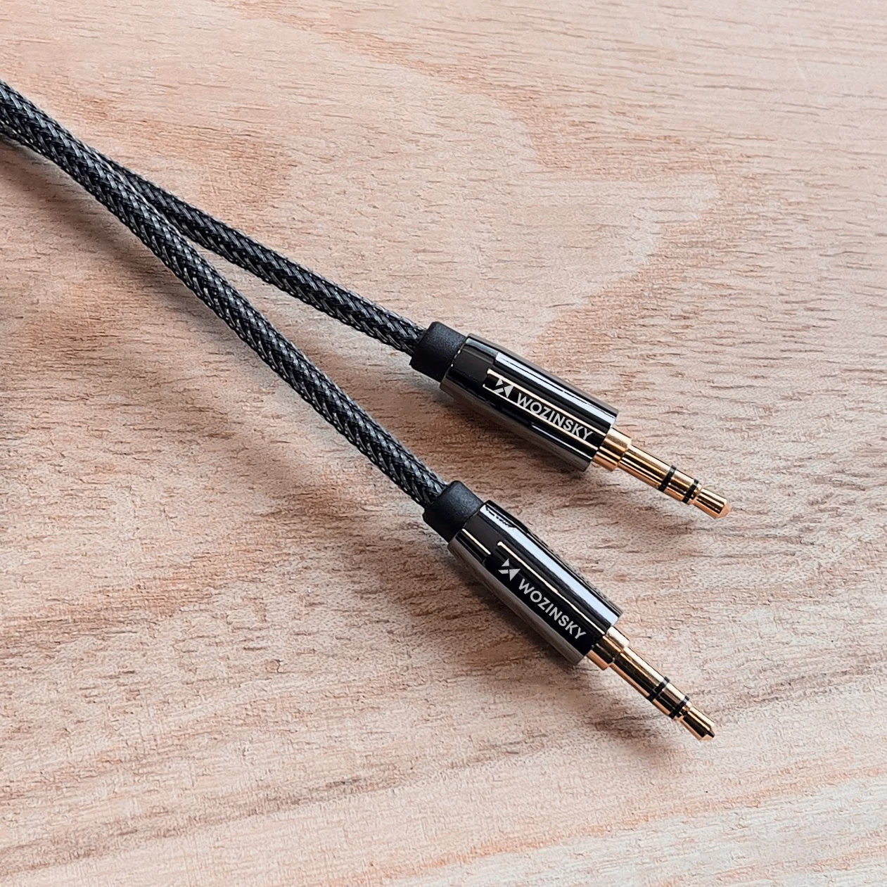 Kabllo audio Wozinsky AUX, 2x mini jack 3.5mm, 2m, e zezë