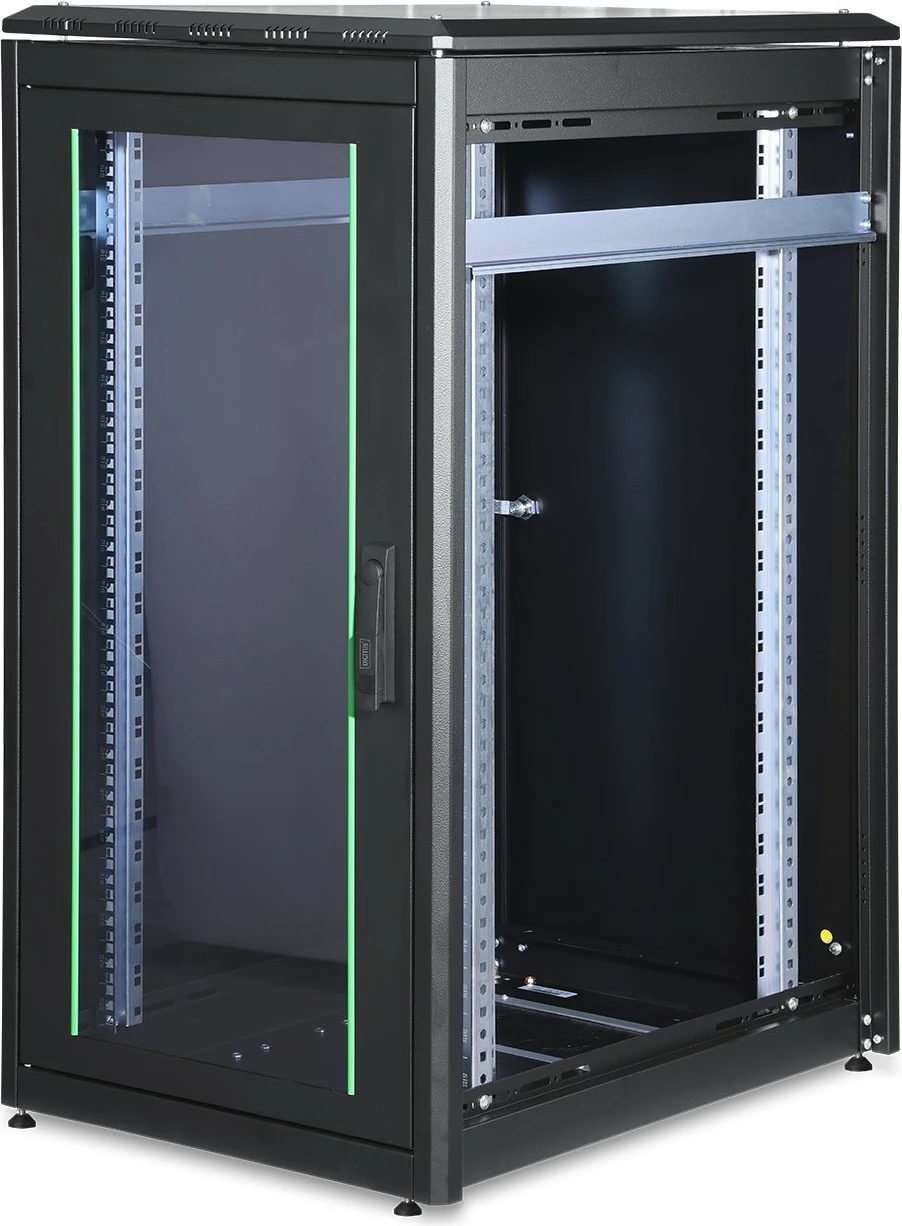 Kasë rrjeti Digitus Unique 22HE 1164x600x800mm e zezë