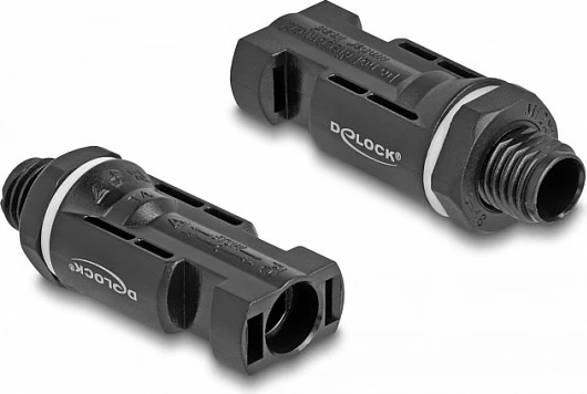 Konektor paneli solar DeLOCK DL4, 2 copë, mashkull/femër, IP67, i zi