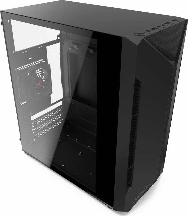 Kasë Krux Astro ARGB KRX0016, Micro-ATX/Mini-ITX, pa furnizues rryme, e zezë