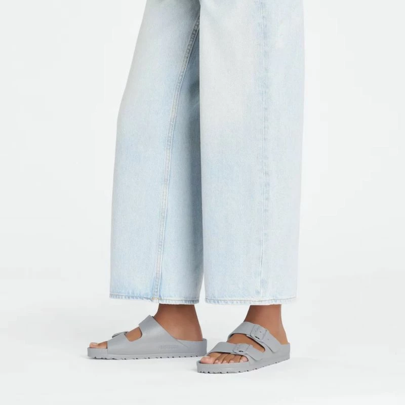 Flip-Flops për femra Birkenstock, gri/argjend [Madhësia: 39]