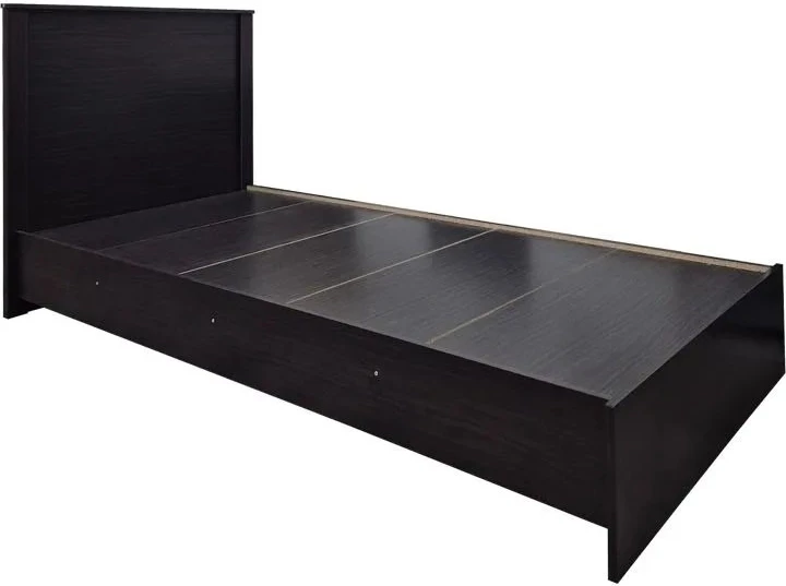 Krevat me dyshek Athos-Dreamer, ngjyrë wenge, 90x190cm