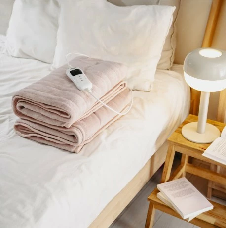 Batanije elektrike, Adler, AD 7443, 160 x 180 cm, 7 nivele me HIGH/LOW, timer 1-9h, telekomandë LCD, 120 W, polar, rozë