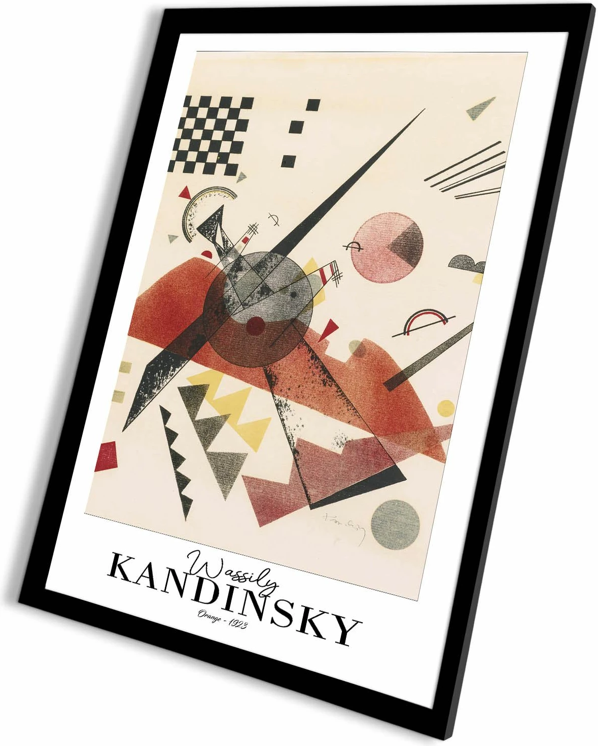 Pikturë dekorative me kornizë Wallity, 4262SYHKANDINSKY-032, shumëngjyrëshe, 42x62cm