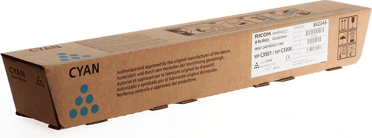 Toner, Ricoh, 842046 MP C3300, 15000 faqe, cyan