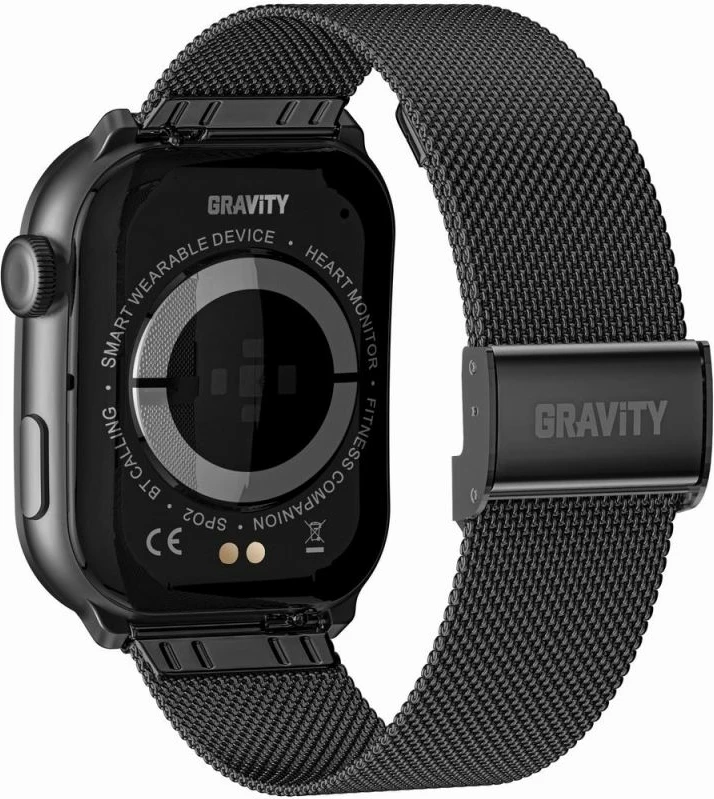 Smartwatch për meshkuj Gravity, e zezë