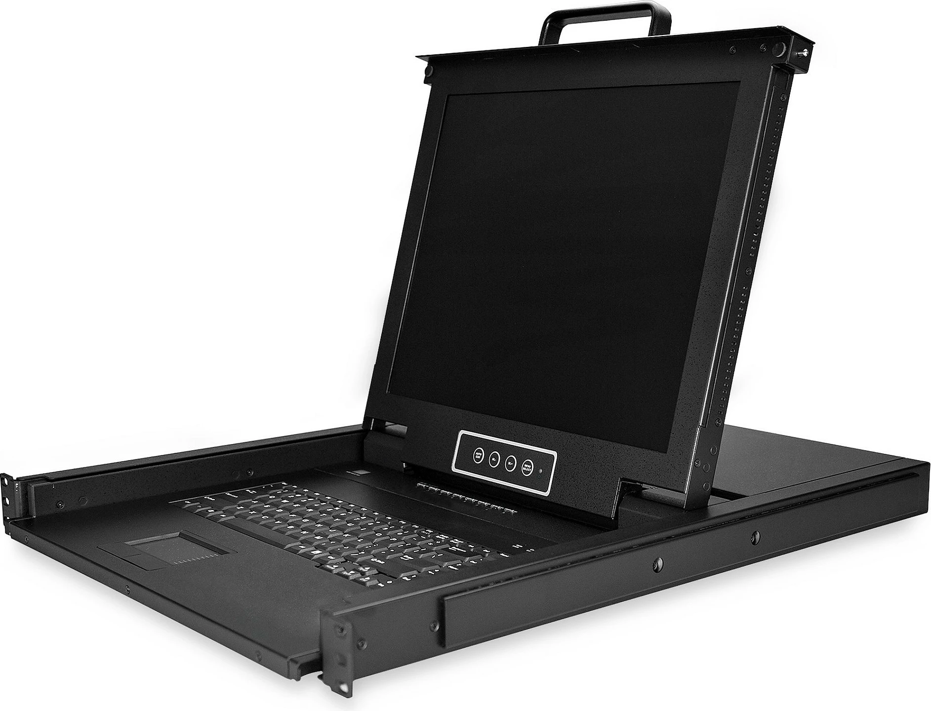 Konsolë KVM rack StarTech RKCONS1708K, 8-port, 1U, LCD 17", VGA/USB, e zezë