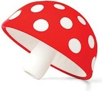 Trichter OTOTO Magic Mushroom, dizajn kërpudhe, kuqe-bardhë