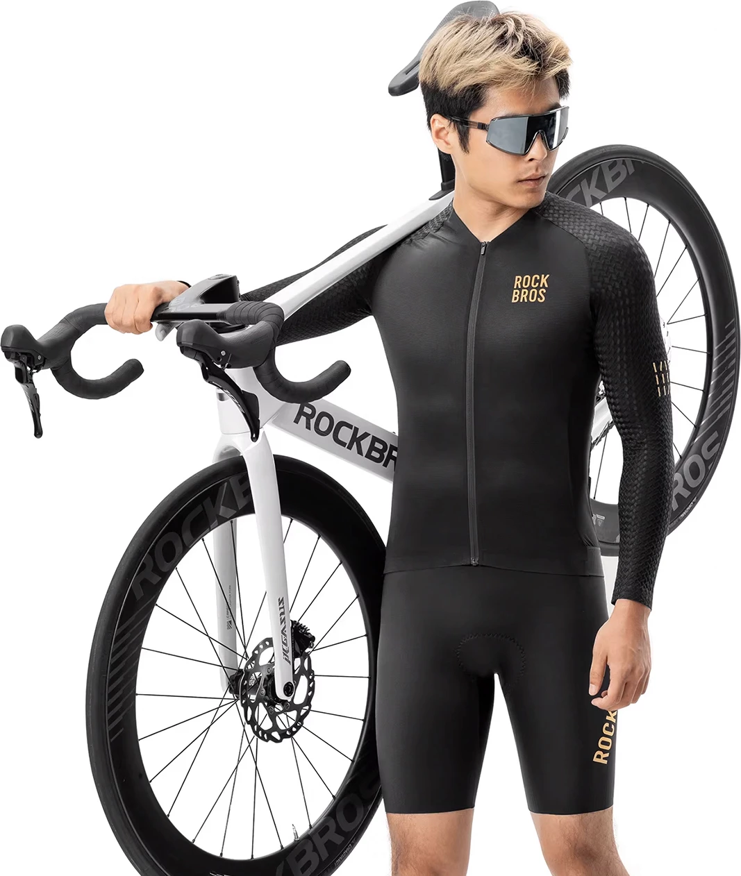 Dres çiklizmi Rockbros YDCX008 Diamond, mëngë të gjata, madhësia S, i zi
