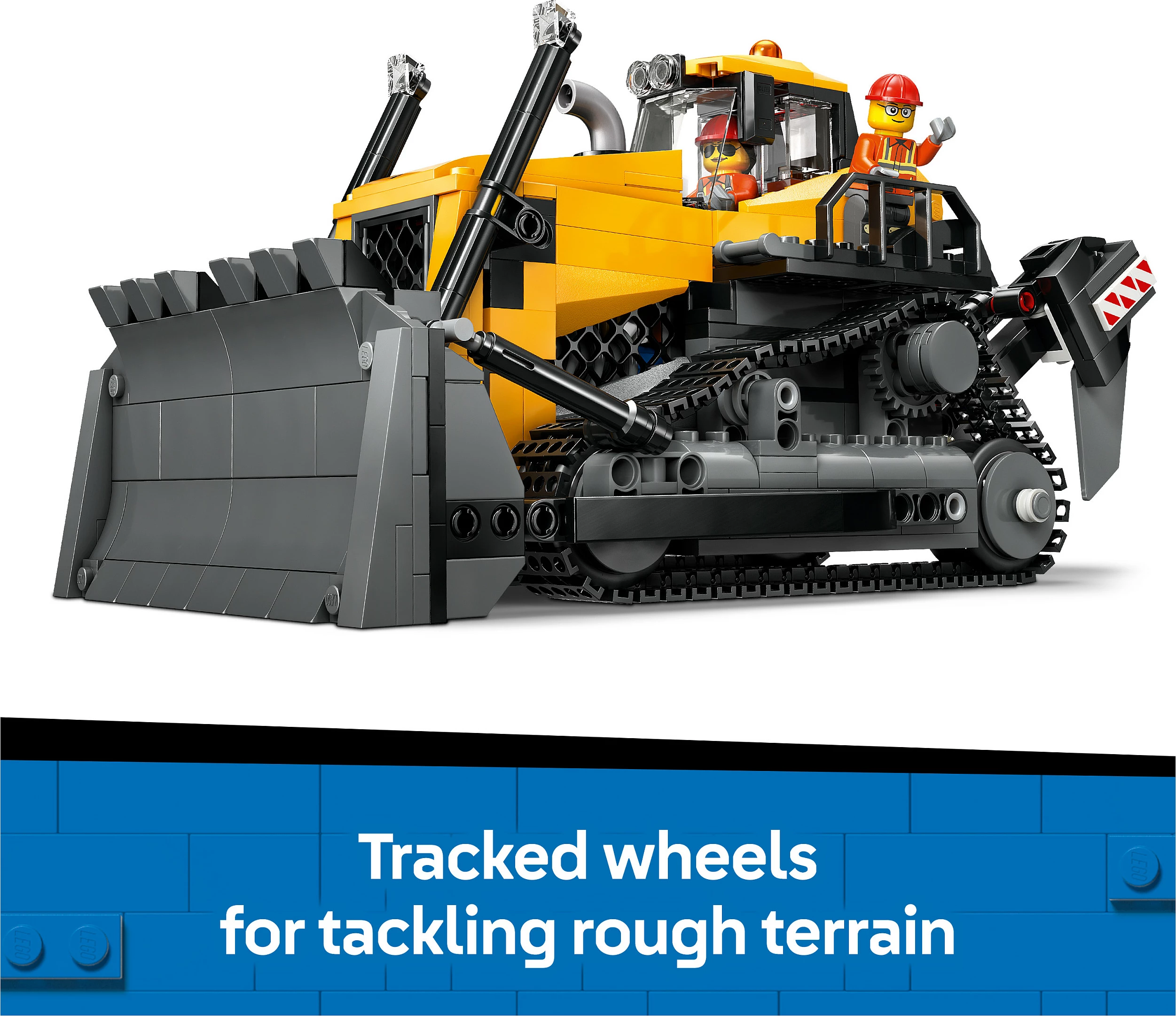 Set ndërtimi LEGO City Bulldozer i Verdhe 60466, 682 copë, 8+ vjeç, shumëngjyrësh