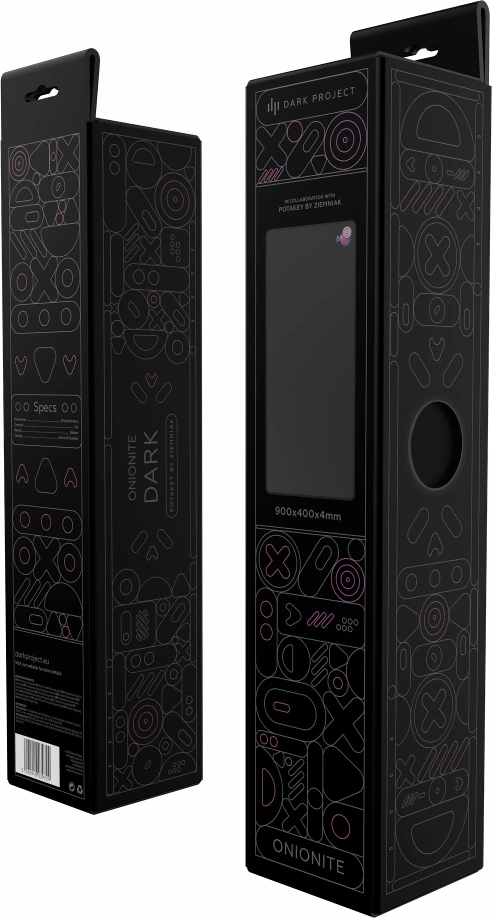 Mauspad Dark Project Onionite DPMP_ONION_DARK_XL XL 900x400mm 4mm, i zi