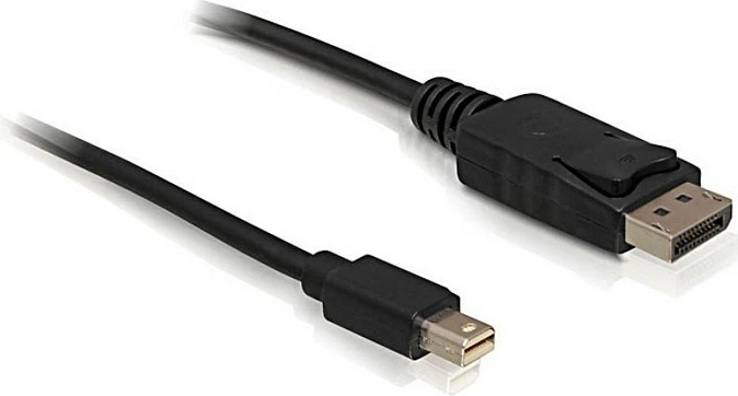 Kabllo Mini DisplayPort në DisplayPort DeLOCK, 2 m, DP 1.2, 4K, e zezë