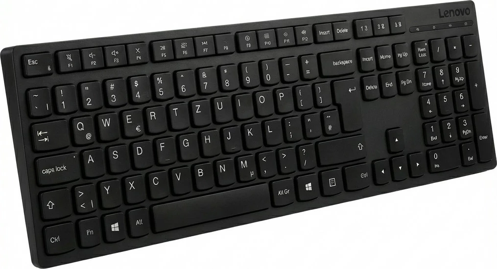 Tastierë Lenovo Professional Wireless Rechargeable, layout gjerman (QWERTZ), e zezë