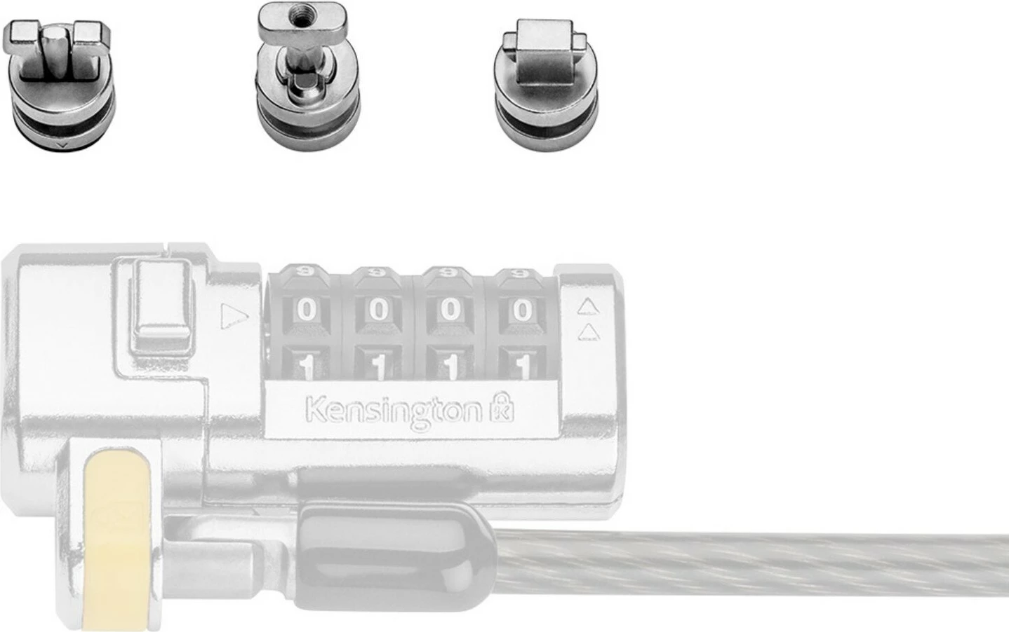 Set ankorash sigurie Kensington ClickSafe, 3 copë, çelik inoks