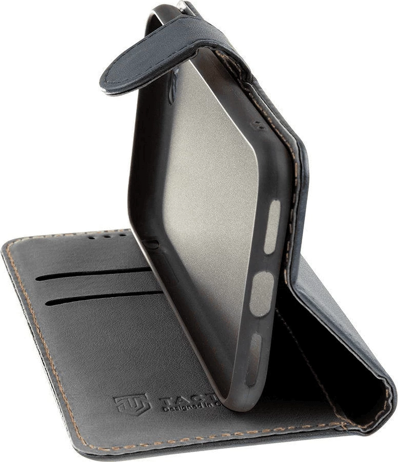 Mbështjellës Tactical Fancy Diary Smooth 23959 për iPhone 17 Pro, me mbyllje magnetike, i zi