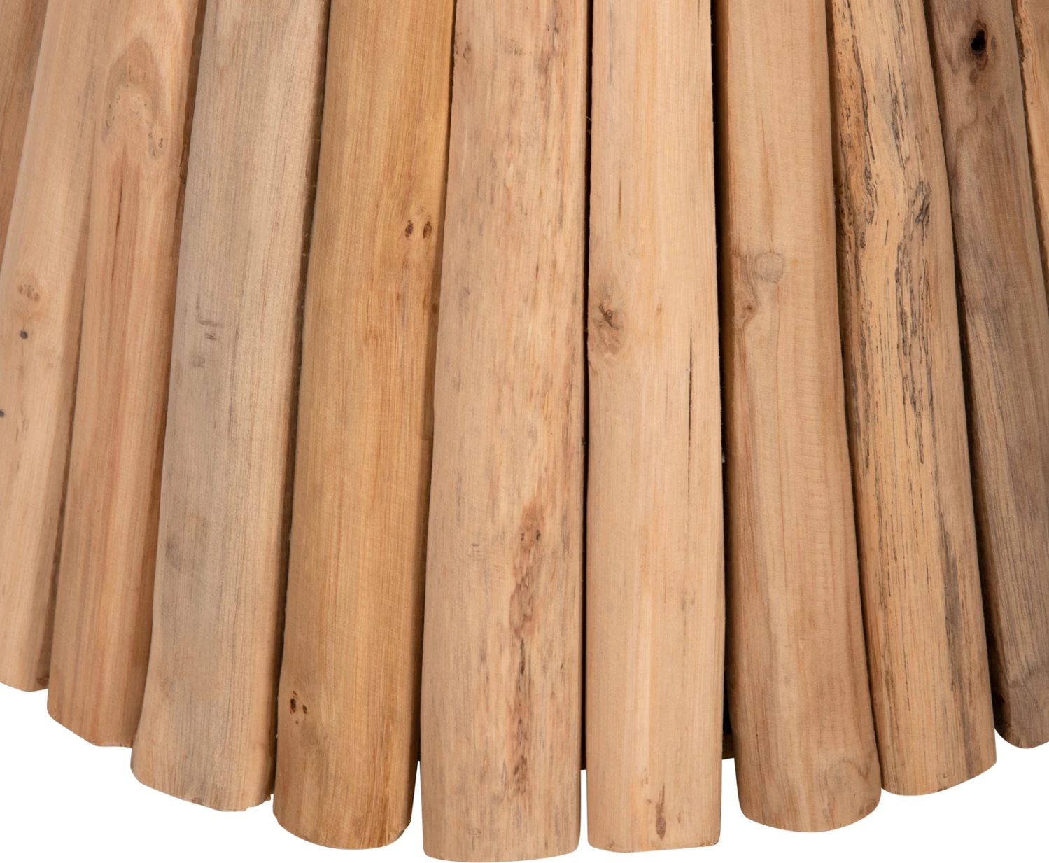 Tavolinë anësore e rrumbullakët COOTER, degë teak, natyrale, Φ37x50Hcm