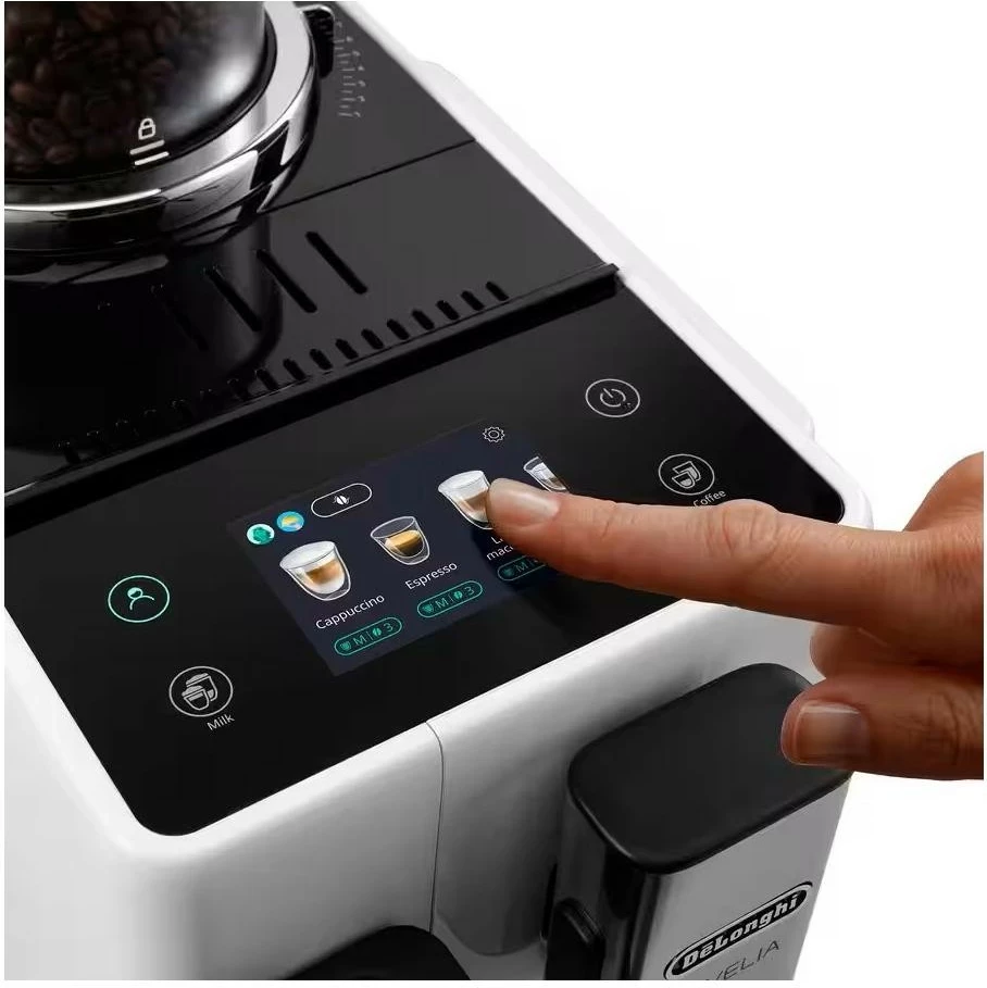 Makinë kafeje De'Longhi Rivelia EXAM 440.55, automatike, 19 bar, LatteCrema Hot, e bardhë