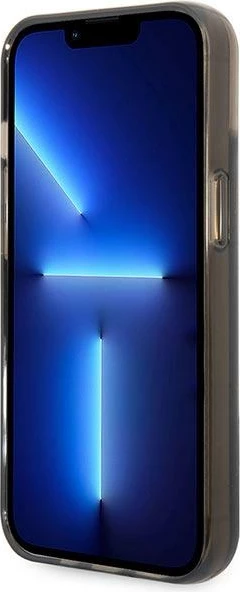 Mbështjellës Guess GUHCP14SLFCTPK për iPhone 14 6.1", Liquid Glitter Palm, i zi