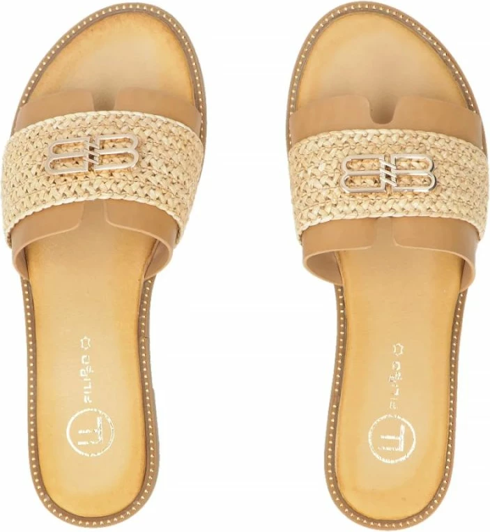 Flip-flopa për femra Filippo DK7899, bezhë