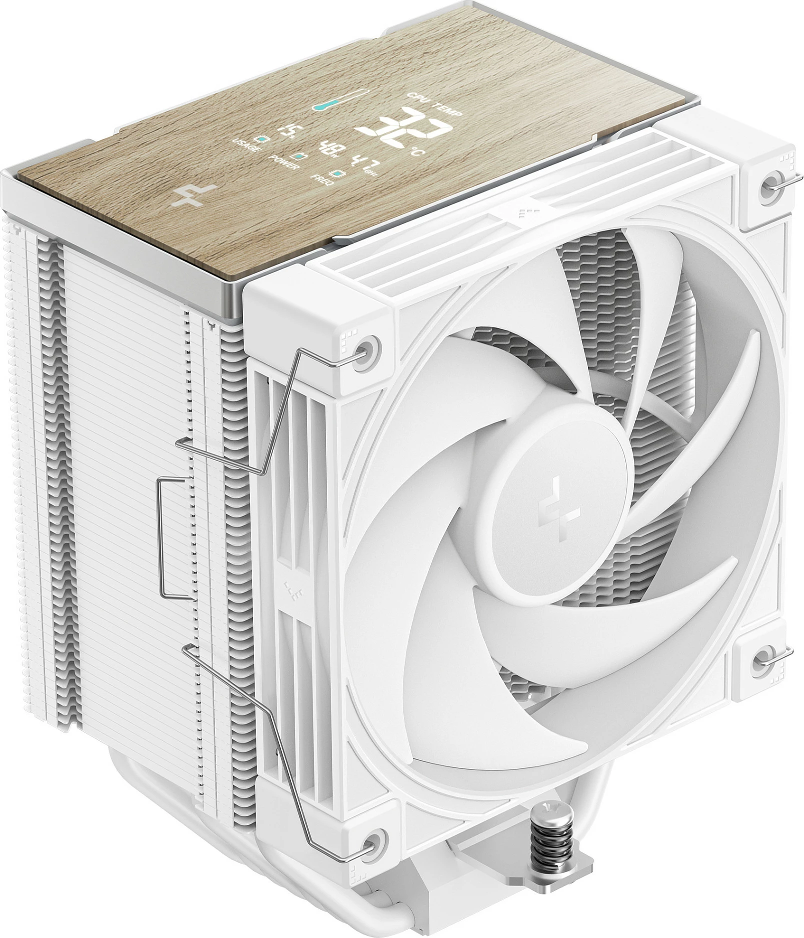 Ftohës procesori Deepcool AK700 DIGITAL WH, 120mm PWM, ekran i integrum, i bardhë