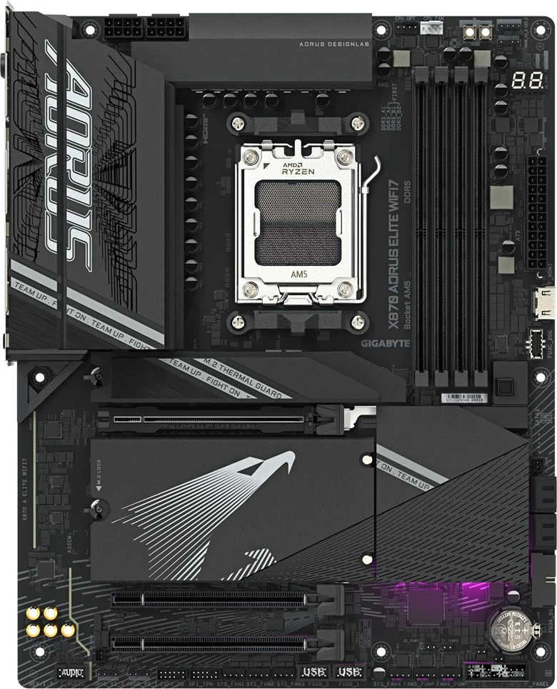 Pllakë amë Gigabyte X870 AORUS ELITE WIFI7, Socket AM5, e zezë