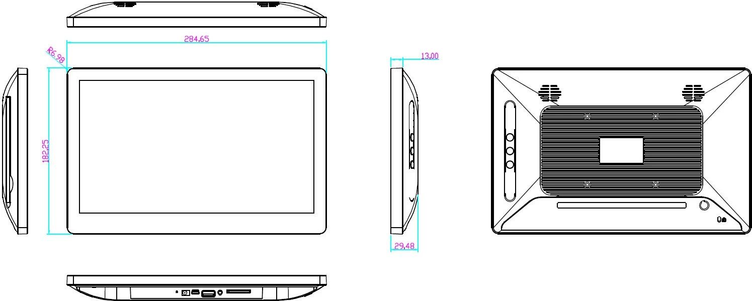 Tablet ALLNET PrimeOne-120, 12 Zoll, 8GB/64GB, Android 13