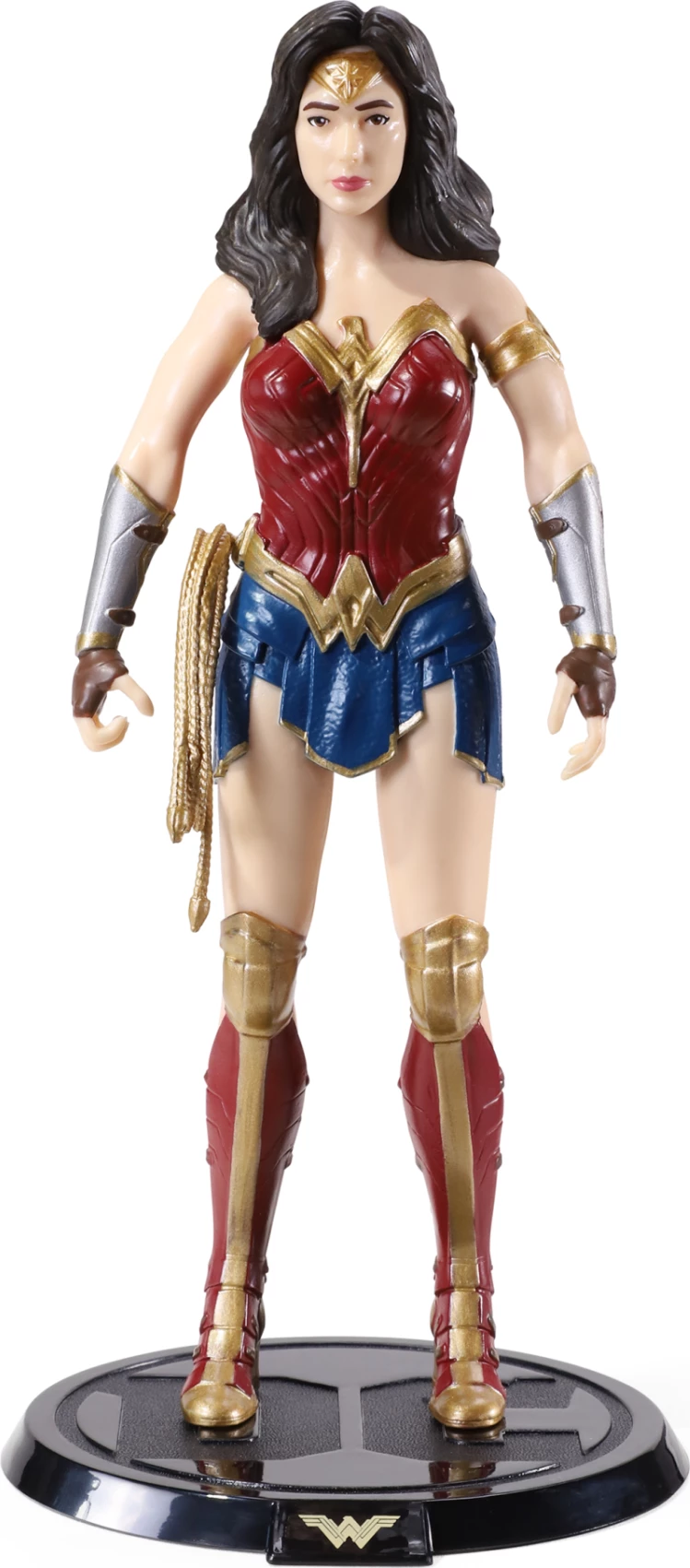 Figurinë fleksibile NOBLE COLLECTION Bendyfigs DC WW84 Wonder Woman Classic Outfit me bazë