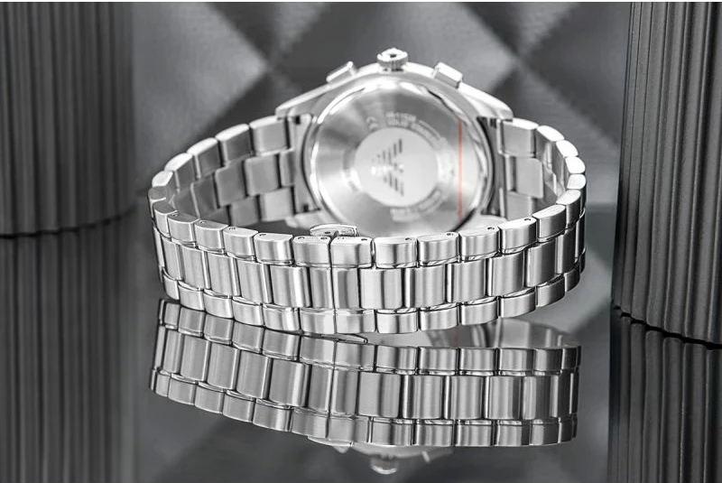 Orë dore për meshkuj Emporio Armani, argjend