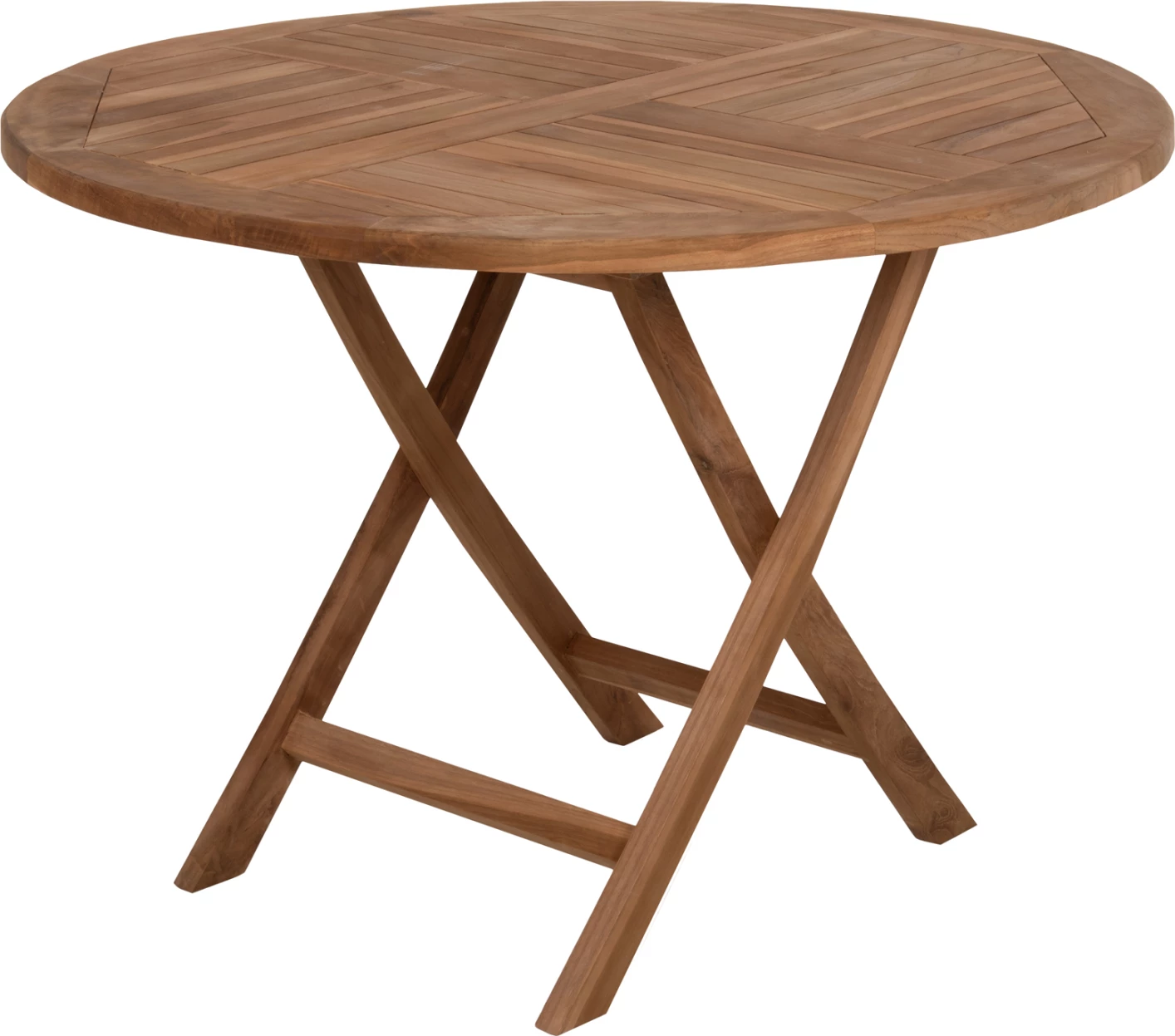 Tavolinë e rrumbullakët palosëse KENDALL FH9543 dru teak ngjyrë natyrale Φ106x73,5Hcm