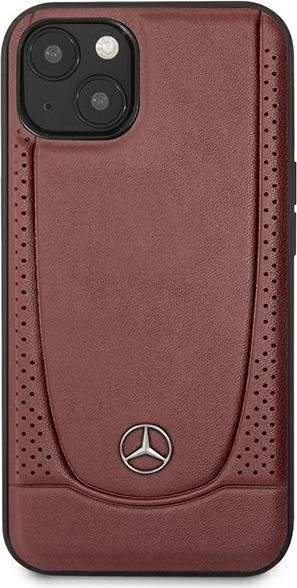 Mbështjellës Mercedes Leather Urban për iPhone 14 Plus 6.7", lëkurë natyrale, Kuq