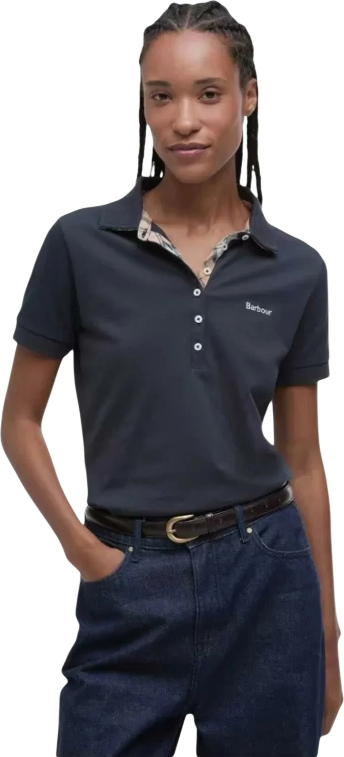 Maicë polo për femra Barbour Portsdown LML0634, kaltër e errët